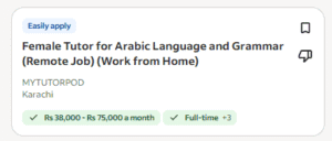 Female Tutor for Grammar and Arabic Language (Work from Home)