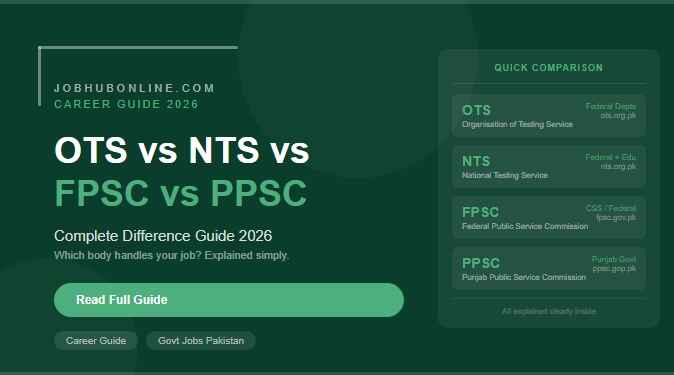Difference Between OTS, NTS, FPSC and PPSC